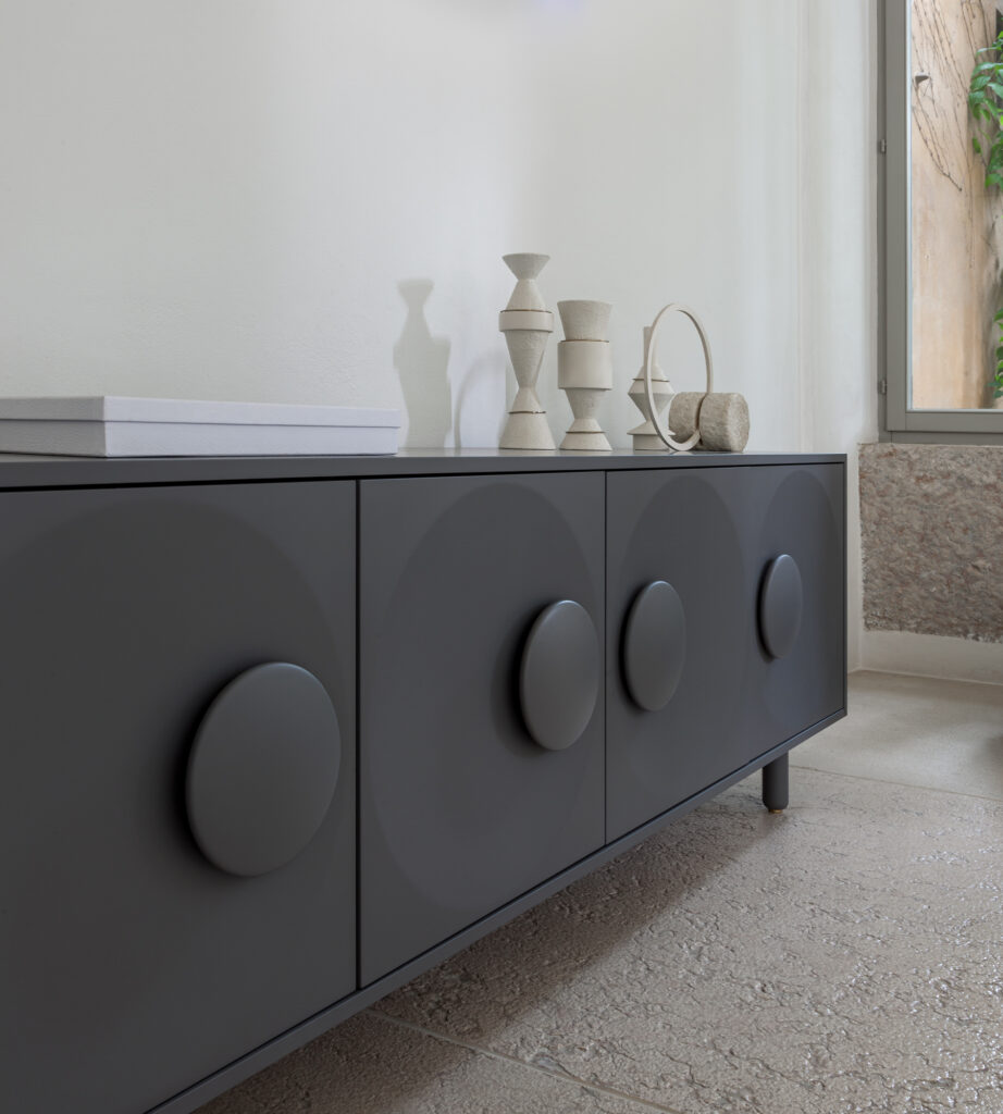 Detail of the doors of Bardot sideboard by Morica Design