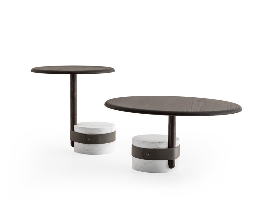 Coppia tavolini in vero marmo by Morica Design