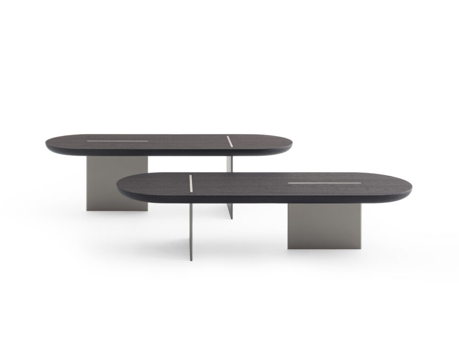 coppia tavolini da salotto baguette by morica design