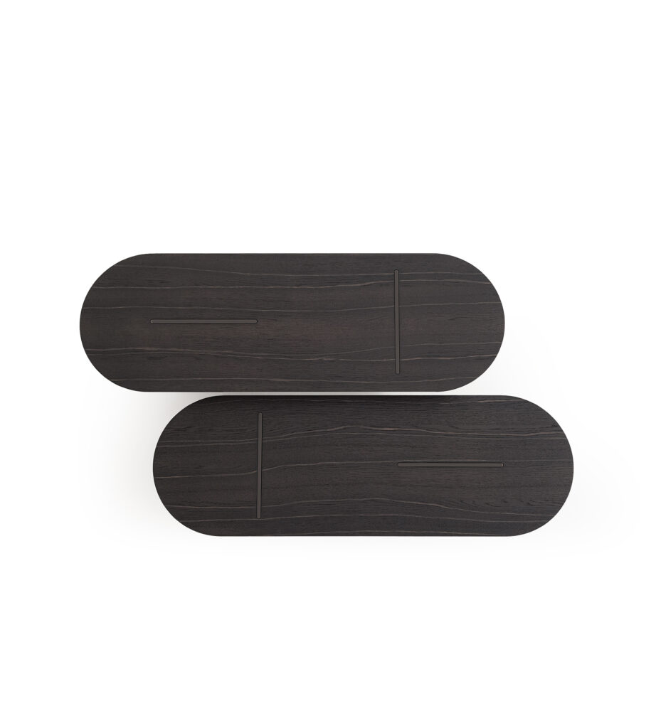 Coppia di tavolini Baguette by Morica Design